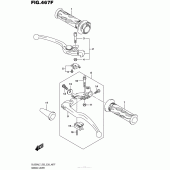 Схема вузла: Ручки керма (Dl650Xal7 E33) для Suzuki DL650 V-Strom
