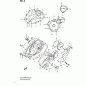 Схема вузла: Кришки картера для Suzuki DR125