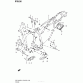 Схема узла: Рама (Dr-Z400Sl3 E28) для Suzuki DR-Z400 DR-Z400S