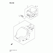 Схема узла: Сиденье (Vl800cl1 e33) для Suzuki VL800 Boulevard C50T