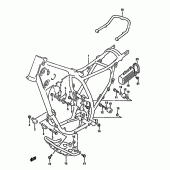 Схема вузла: Рама (Model m/n/p) для Suzuki DR350