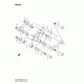 Схема узла: Рычаг прогрессии для Suzuki DR-Z400 DR-Z400SM
