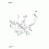Схема вузла: Вихлопна система для Suzuki DL650 V-Strom