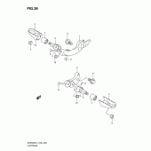 Схема узла: Подножки (Dr200sel1 e24) для Suzuki DR200 DR200SE