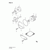 Схема узла: Масляный насос для Suzuki DR650 DR650SE