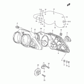 Схема вузла: Спідометр (Model w/x/y/k1) для Suzuki TL1000