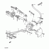 Схема вузла: Масляний насос Suzuki TS250