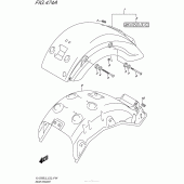 Схема вузла: Заднє крило Suzuki VL1500 Boulevard C90 BOSS