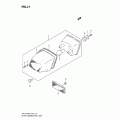 Схема узла: Задний фонарь (Стоп-сигнал) для Suzuki DR-Z400 DR-Z400S