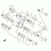 Схема вузла: Важіль прогресії для Suzuki DR-Z400 DR-Z400E