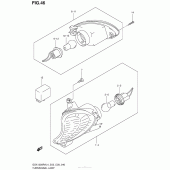 Схема узла: Поворотники для Suzuki GSX1300 Hayabusa