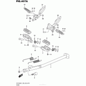 Схема вузла: Підставка для Suzuki DR-Z400 DR-Z400S