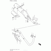 Схема узла: Выхлопная система для Suzuki DR650 DR650SE