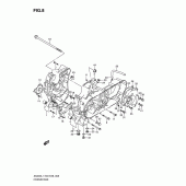 Схема вузла: Картер двигуна (An400zal1 e28) для Suzuki AN400 Burgman (EU analogue of SkyWave)