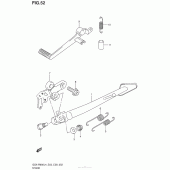 Схема узла: Подставка для Suzuki GSX-R600