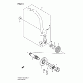 Схема вузла: Кікстартер для Suzuki RM250
