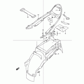 Схема вузла: Заднє крило для Suzuki GSX1200