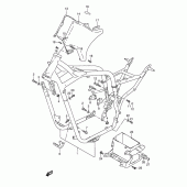 Схема вузла: Рама для Suzuki VS800 Intruder 800