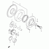 Схема вузла: Привід стартера для Suzuki TL1000