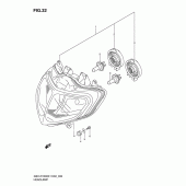 Схема вузла: Фара (E24) для Suzuki GSX-R1000