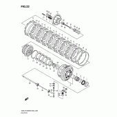 Схема узла: Сцепление для Suzuki GSX-R1000