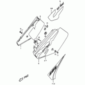 Схема вузла: Бічні панелі для Suzuki DR350
