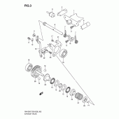 Схема узла: Клапан выхлопа для Suzuki RM125