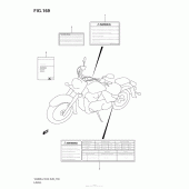 Схема вузла: Інформаційні наклейки (Vl800T E03) для Suzuki VZ800 Boulevard M50