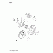 Схема вузла: Привід стартера Suzuki GSX1300 Hayabusa