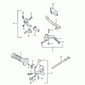 Схема узла: Левый пульт управления рулевой (E22,  e39) для Suzuki DR400
