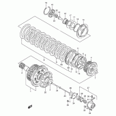 Схема вузла: Зчеплення (Model r) для Suzuki RF900