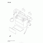 Схема узла: Аккумулятор для Suzuki DR650 DR650SE