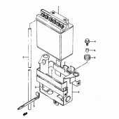 Схема вузла: Акумулятор для Suzuki DR650 DR650RS