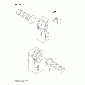 Схема вузла: Пульт управління рульовий для Suzuki GS500