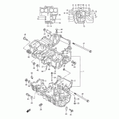 Схема узла: Картер двигателя для Suzuki GSX750 Katana