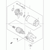 Схема вузла: Електричний стартер для Suzuki UC150 Epicuro