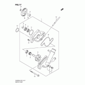 Схема вузла: Водяний насос Suzuki DL650 V-Strom