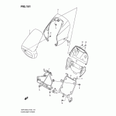 Схема узла: Накладка фары (Vzr1800ufl2 e19) для Suzuki VZR1800 Intruder M1800R/ Boulevard M109R