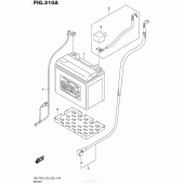 Схема вузла: Акумулятор для Suzuki GSX-R750