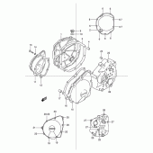 Схема вузла: Кришки картера для Suzuki GSF600 Bandit