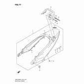 Схема вузла: Задній підсідельний обтічник Suzuki GSF1250 Bandit S