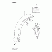 Схема вузла: Заднє крило (Model w/k5) для Suzuki TF125
