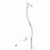 Схема вузла: Передній гальмівний шланг Suzuki VS800 Intruder 800