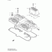 Схема узла: Клапанная крышка для Suzuki GSX1400
