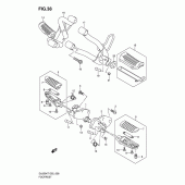 Схема узла: Подножки для Suzuki DL650 V-Strom