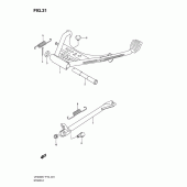 Схема узла: Подставка для Suzuki UH200 Burgman
