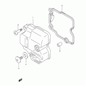 Схема вузла: Клапанна кришка Suzuki AN400 Burgman (EU analogue of SkyWave)