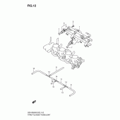 Схема узла: Топливная рейка & Инжектор для Suzuki GSX-R600