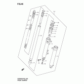 Схема узла: Передняя вилка (Model k3) для Suzuki GS500