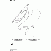 Схема вузла: Бічні панелі для Suzuki DR650 DR650SE